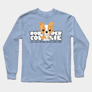 DGBigHeads - BorderCollie Merle Long Sleeve T-Shirt